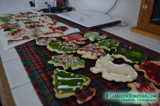making sugar cookies at Grandmas house