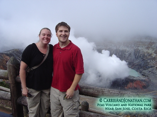 Carrie and Jonathan and Poas Volcano