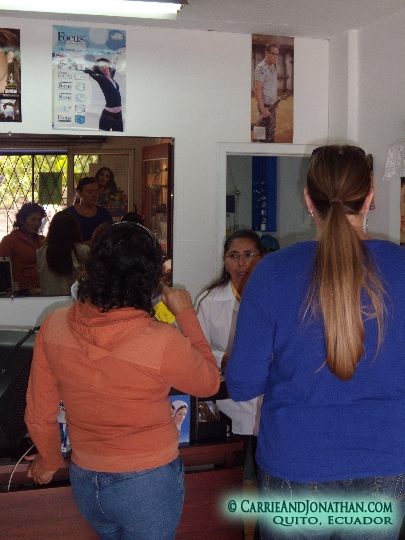 Getting new glasses in Quito, Ecuador