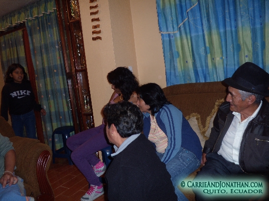 making pizza in Quito, Ecuador