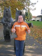 The bears in Oldenburg Carrie with the famous Oldenburg bears