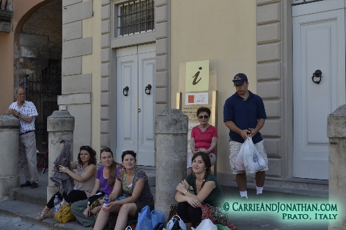 Market day in Prato, Italy