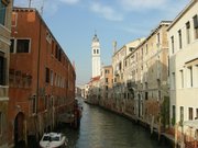 The leaning tower of Greek Orthodox: Venice Greek Orthodox Church Tower in Venice