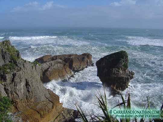 Punakaiki pancake rocks and blow holes New Zealand Punakaiki pancake rocks and blow holes New Zealand