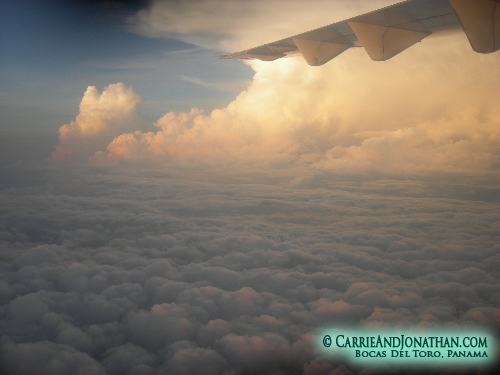 leaving Bocas Del Toro from the air