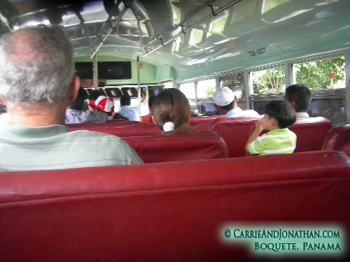 Bus to Boquete Panama