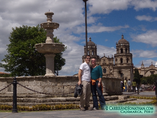 La Plaza de las Armas Cajamarca, Peru