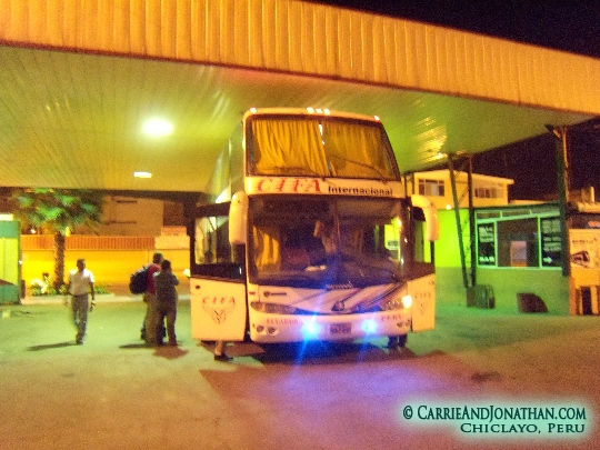 Bus from Machala, Ecuador to Piura, Peru