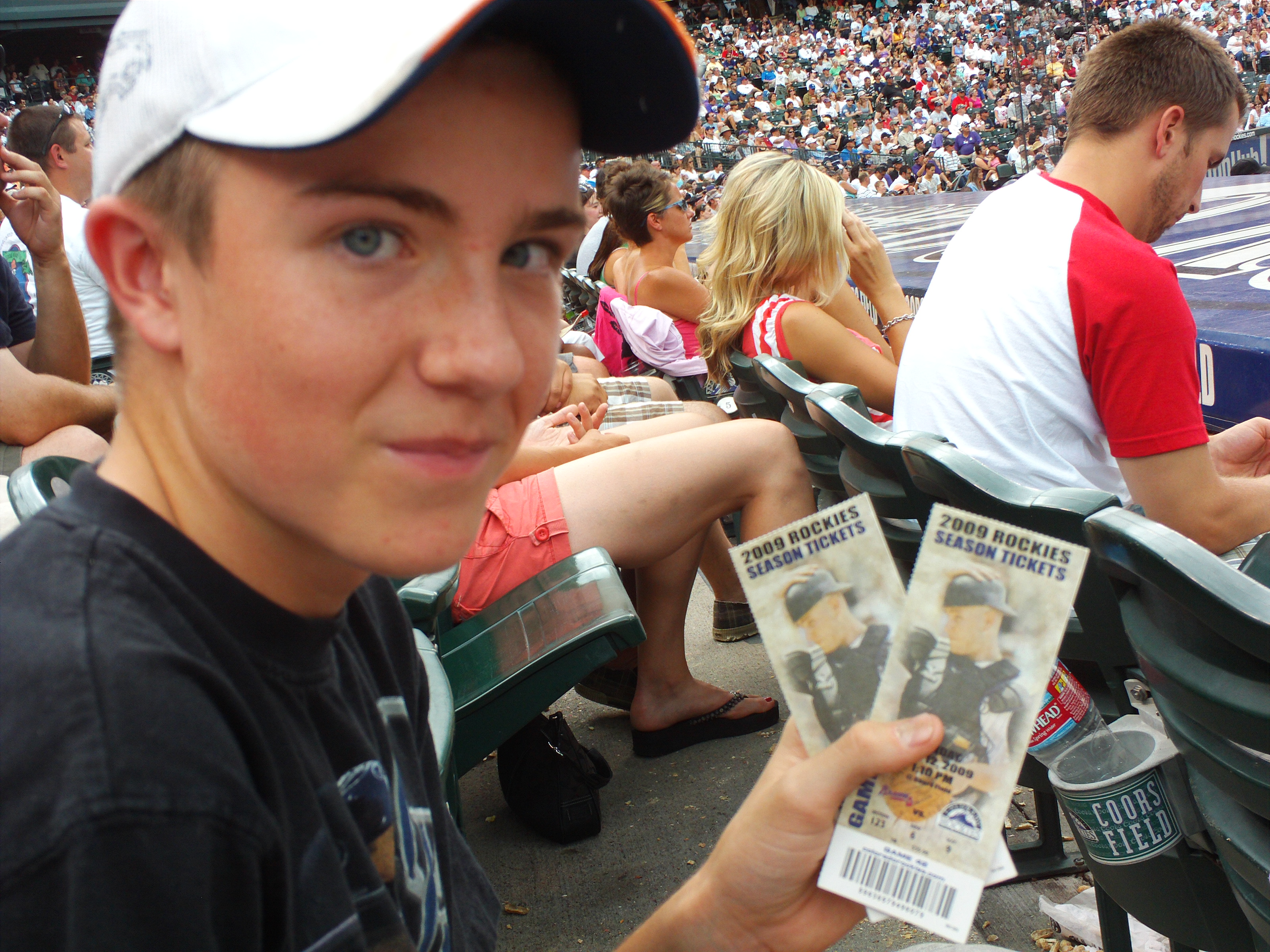 Zach at the Rockies Game